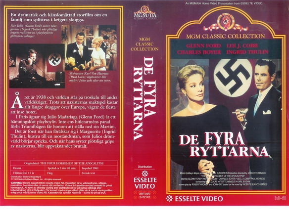 27147 DE FYRA RYTTARNA (VHS)